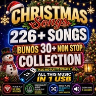 CHRISTMAS 226 SONGS COLLECTION FLASH DRIVE MP3 320KBPS QUALITY