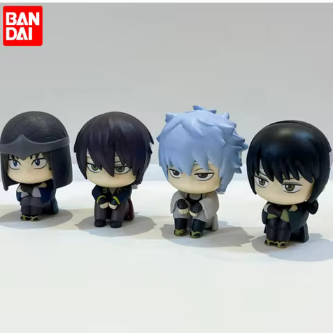 Bandai Gintama Machiboke Joui Era Sitting Figures Gashapon Toys Sakata Gintoki Takasugi Shinsuke Kat