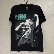 fashion เสื้อยืด Billie Eilish เทา(ป้ายRocktee เรืองแสง) ผ้าCotton100 cotton แขนสั้น S-5XL