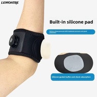 LEMONTRE Tennis Elbow Brace, Knob Adjustable Built-in Silicone Pad Badminton Elbow Support Brace, Pr