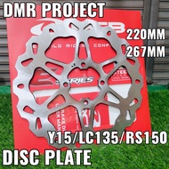 (100%ORIGINEL RCB)Y15/LC135/RS150 DISC PLATE E-SERIES FRONT REAR DISC RCB 220MM/267MM