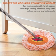 [eforcelxt] Mop 360 Rotating Freely Retractable Handle Adjustable Extendable For Kitchen Bedroom Living Room Cleaning Tools