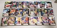 F1299-11 - 1995年 龍珠 日初 本彈 [24-25] 2套 36+36合拼白卡 Bandai Made in Japan 閃卡/閃咭