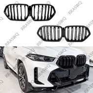 1PCS Car Glossy Black Front bumper Front Kidney Grill Grille for BMW X6 G06 M60i LCI 2024 2025++