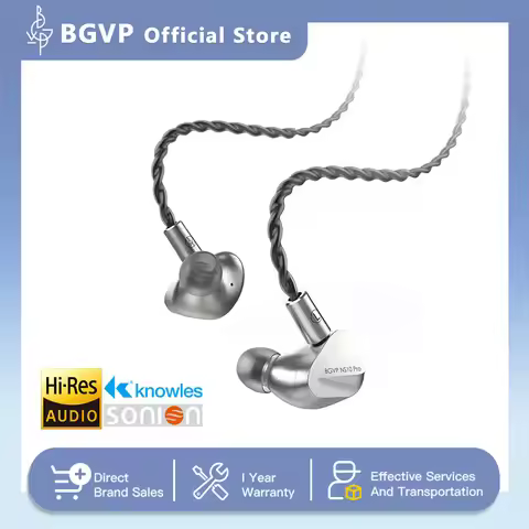 BGVP NS10 Pro 8BA+2DD Hybrid Drive Unit In Ear Wired Earbud HIFI Monitor Earphone With 2-in-1 Replac