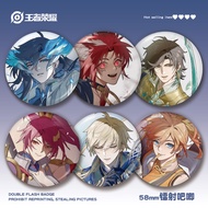 Kings Honor of Kings 58mm Laser Badge Brooch Honor of Kings Honor of Kings Li Xin's Life Li Baihua M