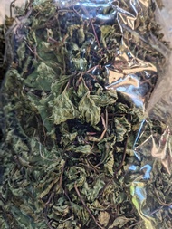 Daun mint kering / Daun keresmen kering / Teh paper mint asli