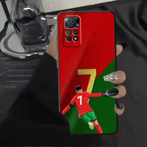Number 7 10 Football Case for Xiaomi Redmi Note 14 A1 A2 A3 13 Pro Plus 11S 14C A4 A5 K40 K80 9 8 7 