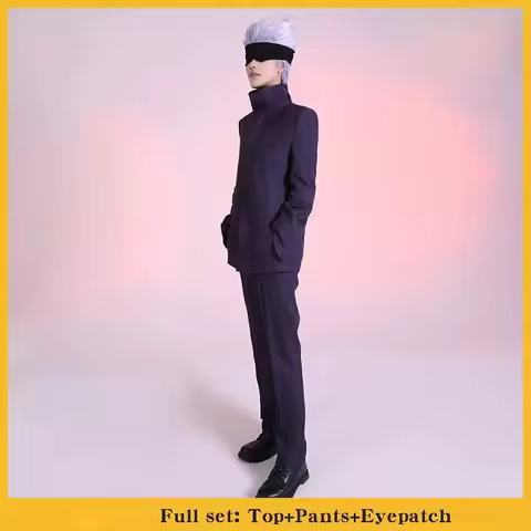 SBluuCosplay Anime Satoru Gojo Cosplay Costume Halloween Outfit Carnival Uniforms Custom Made