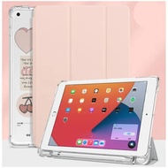 (Secondhand Product) case For Ipad With Pen Slot Clear Back Pink
