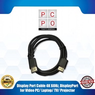 Display Port Cable 4K 60Hz, DisplayPort for Video PC/ Laptop/ TV/ Projector