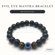 2025 black mantra and evil eye bracelet lucky charm bracelet black onyx evil eye mantra bracelet