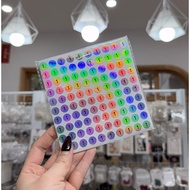 7-color serial number stickers (odd 100 numbers)