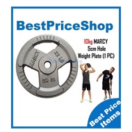Barbell Bar Weight Lifting Training 1pc x 10kg 5cm hole MARCY Weight Plate Tri G