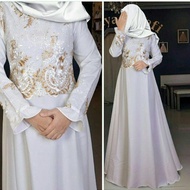 MADE IN INDONESIA JUBAH BUNGA SULAM MUSLIMAH MAXY DRESS
