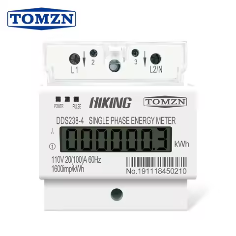 20(100)A 110V 60HZ DDS238-4 Single phase Din rail KWH Watt hour din-rail energy meter LCD