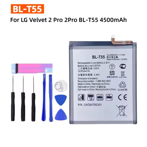 For LG Velvet 2 Pro 2Pro BL-T55 4500mAh Replacement Phone Battery