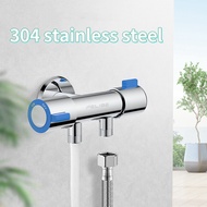 ✅High Quality✅Multi-Function Standard Spout Angle Valve Two Out Double Water Double Control Angle Valve Faucet Switch 304 Stainless Steel Angle Valve 2 Way 1 2 Two Way Angle Valve 1/2" Angle Valve with Ring Cover for Faucet Toilet Set Valve Faucet 2 Way