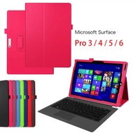 in stock Case For Microsoft Surface Pro 3  4  5  6 Case PU Leather Tablet Case for Surface Pro 6 Pro