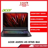 ACER-AN515-45-R7N5-AMDRYZEN7-5800H,8GBR4,512GBSSD,GTX16504GV,15.6"FHD,W1164,2YRS