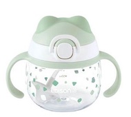 Edison - animarl mug 200ml 吸管學習水杯 4544742902100(平行進口)綠色