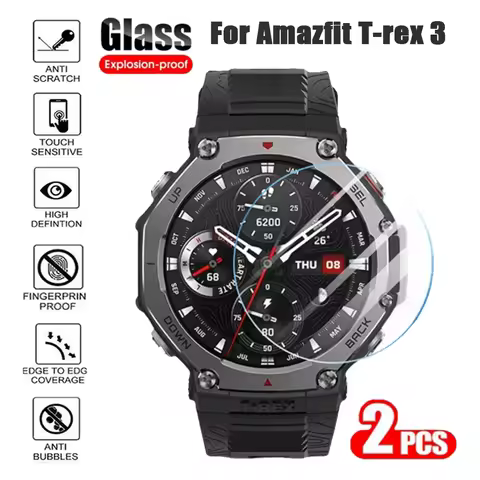 Tempered Glass for Amazfit T-rex 3 Smart Watch HD Screen Protector Film for Huami Amazfit T-rex 2 /