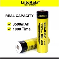 Liitokala Lii-35S 18650 3500mAh Rechargeable Li-lon Protected battery 3.7V. Tip head