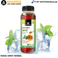 Madu BALAASYIQ MINT HERBAL 350g legakan tenggorokan anda dengan madu mint