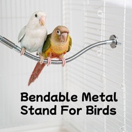 Bird Stand Metal Parrot Perch Bendable Stand Pole Bird Cage Stand Bird Cage Accessories Parrot Acces