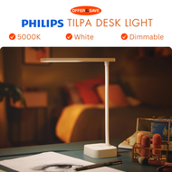 PHILIPS LED Tilpa Desk Lamp Table Lamp [Cool White Light 5000K - White] 5W