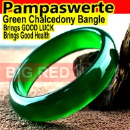 Bangle Bracelet Crome Chalcedony Stone Crystal Dark Green, Jade, Agate 100% Ginuine Lucky Charm for 