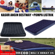 Air Mattress + Electric Pump Air Bed Double Air Mattress Bestway Bestway Double Air Mattress Package