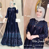 GAMIS DIANA DENIM HERA JUMBO MAXY DRESS KONDANGAN TERBARU MOTIF PRINT