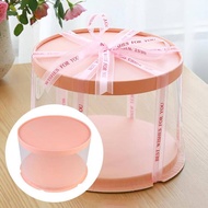 6inch/8inch/10inch Transparent Empty Pink Paper/PVC Round Gift Box for Cake Box Teddy Bear Rose Bear Flower Rabbit Gift Box Packaging(898)