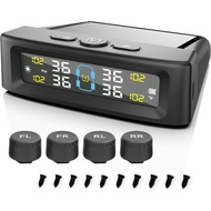 Sistem Pemantauan Tekanan Tayar RV, TPMS Tanpa Wayar Masa Nyata 4-Roda untuk Kereta, SUV & Lori Ring