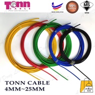 [Loose Cut-Meter]TONN 4MM 10MM 16MM 25MM SIRIM Cable PVC Per Meter Pure Copper Submain Kabel SIRIM