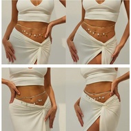 Slim Metal Belt with Small Charm, Elegant and Personality, Easy to Coordinate with Many Styles - BD6