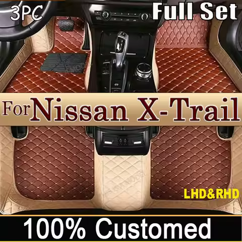 Car Floor Mats For Nissan X-Trail T32 2017~2020 7 Seater Waterproof Rug Interior Decoration Car Carp