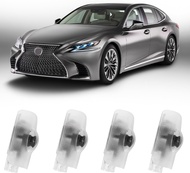 4Pcs Car Door Lights Logo Projector Compatible with LS/ES/is/LX/RX/GS/GX/RC/UX Car Accessories No Fa