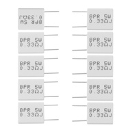 10 pcs 0 33R 5 for W 5% Cement Resistor 0 33R 0 33Ohm Non-Inductive Resistor BPR