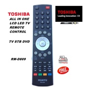 TOSHIBA LCD / DVD TV REMOTE CONTROL MULTI REPLACEMENT HUAYU (RM-D809)
