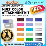 Godox MA02 Magnetic Color Filter Kit for iT30Pro iT32 Flash with Diffuser CTO CTB Creative Colors
