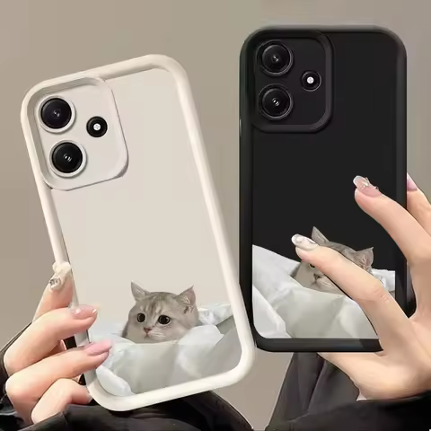 cute cat leather texture Phone Case Anti-drop FOR Motorola Moto G04 G14 E13 G34 G10 G20 G30 G22 4G G