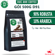 [SALE MẠNH] Gói 500g Cà phê rang mộc DUC ANH COFFEE đầy đủ tỉ lệ robusta và arabica - cafe hạt pha m