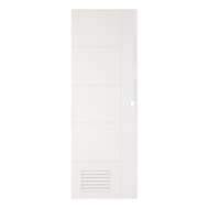 ส่งฟรี ประตูห้องน้ำ UPVC AZLE MD-6 เกล็ด 70x200ซม. สีขาว UPVC BATHROOM DOOR AZLE MD-6 70X200CM. WHIT
