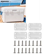 NEWIDEA 4Pcs/Set Cooler Hinge Replacement, PP With Screws Cooler Hinges, High Intensity Rectangular 