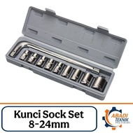 10 Pcs 8-24mm Socket Wrench