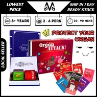 Organ Attack Board Game Awkward Yeti Edition Card Game for Kids Family Friends Fun Game
