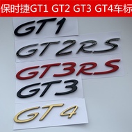 High quality Porsche 911 car logo sticker modified GT1 GT2 GT3 GT4 RS GT2RS GT3RS Rear end English a