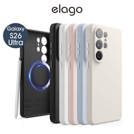 < elago > Galaxy S26 Ultra Magnetic Scratch-Resistant Liquid Silicone Phone Case [Lens Area Precise 